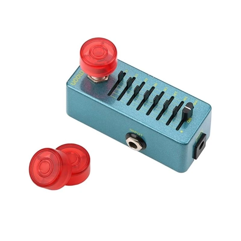 2Pcs Guitar Effect Pedal Footswitch Toppers Foot Caps for Guitar Effect