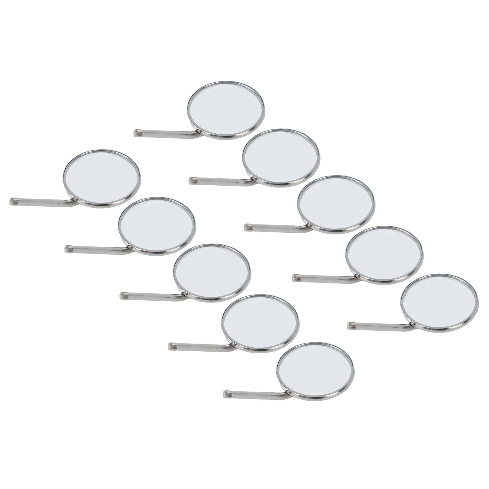 10 Set Dental Mouth Mirrors Checking Mirrors Stainless Steel Teeth Whitening Clean Oral Supplies Tools - Image 3