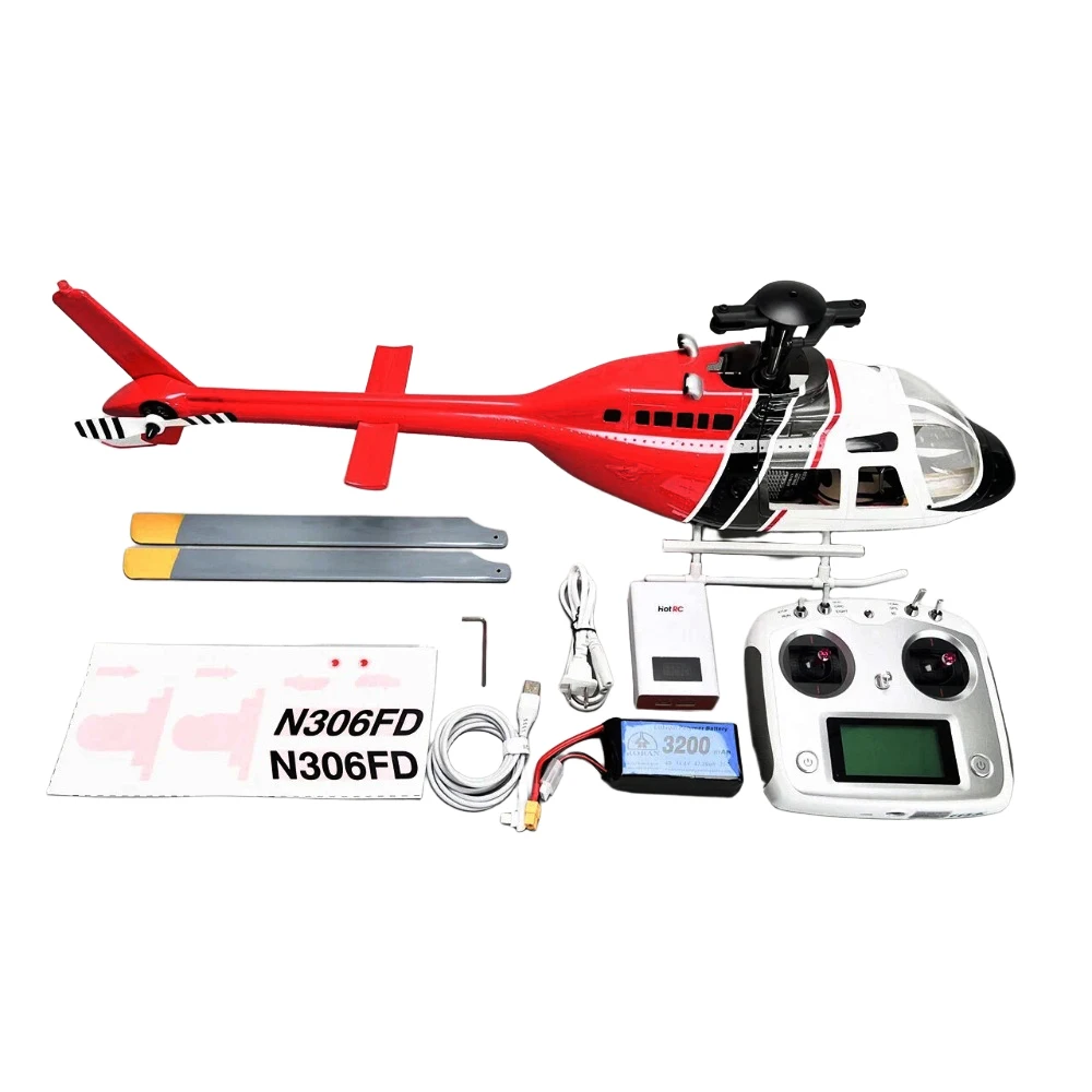 

ROBAN Bell-206 450 Class 2.4G 11CH GPS Stabilized Scale Flybarless RC Helicopter RTF With X1 Flight Controller