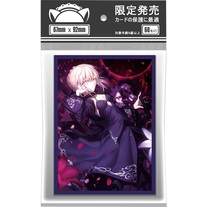 60Pcs/Set ACG Cards Sleeve Fate Grand Order FGO Saber Anime Game Normal Version Colorful DIY Toys Gifts Cards Protective Cover