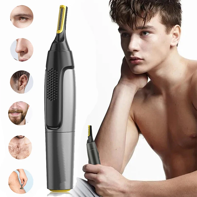 Eyebrow And Nose Hair Trimmer Mini Men'S Shaver To Remove Nose Hair Portable Multi-Functional Shaving Sideburns Ear Hair Trimmer