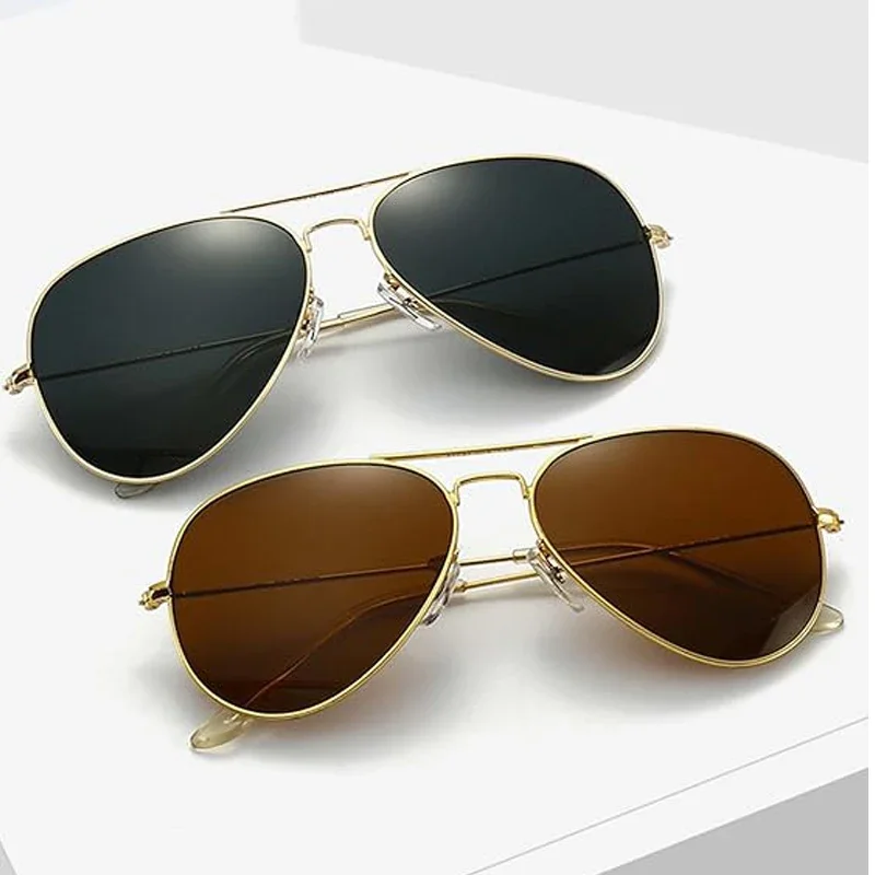 Luxury Brand Classic Square Rimless Sunglasses Men Women Retro Vintage Punk Sun Glasses Oversized Shades Metal Frame Eyewear