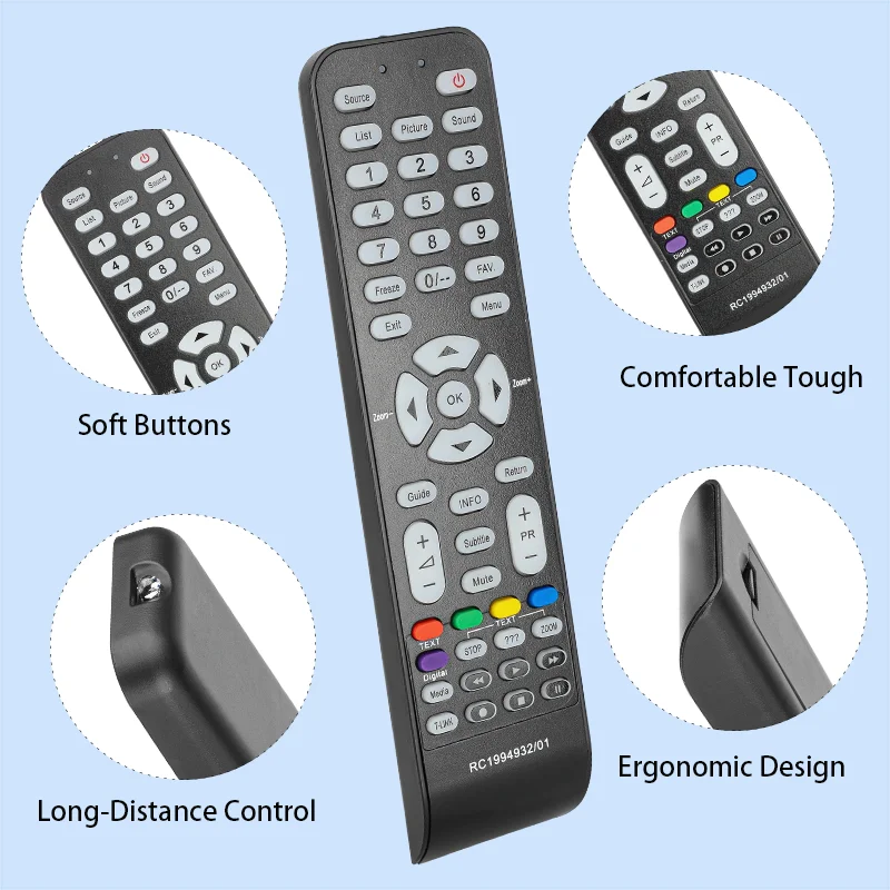 RC1994932/01 Remote Control For Thomson TCL TV Controller RC1994920 RC1994906 RC1994925 RC1994946 22B33H 32A33H 32C35H 40FS6646