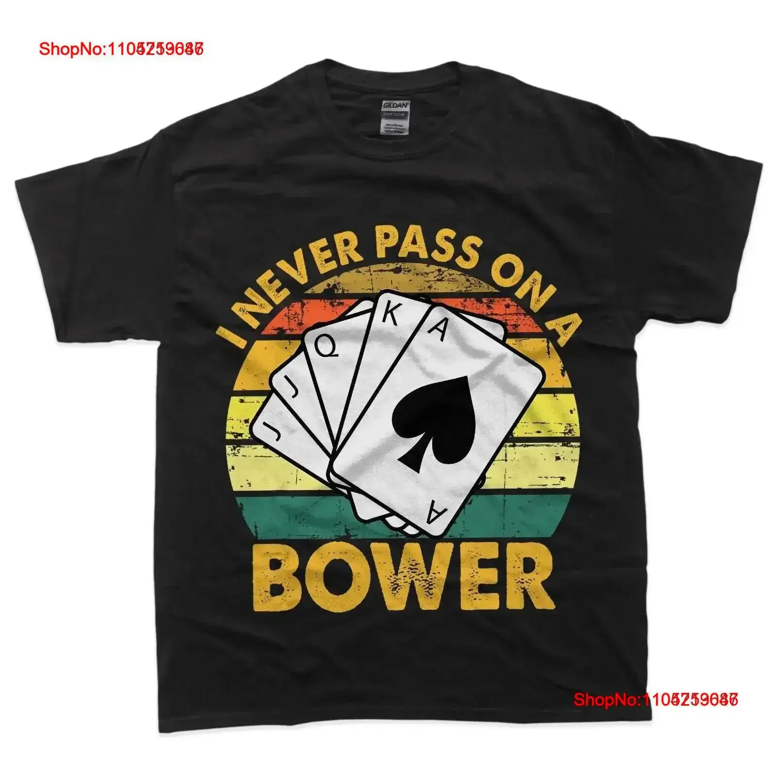 I Never Pass On A Bower Vintage Funny Euchre Card Game T Shirt Washed designer clothes Casual Stretched Slightly  vintage