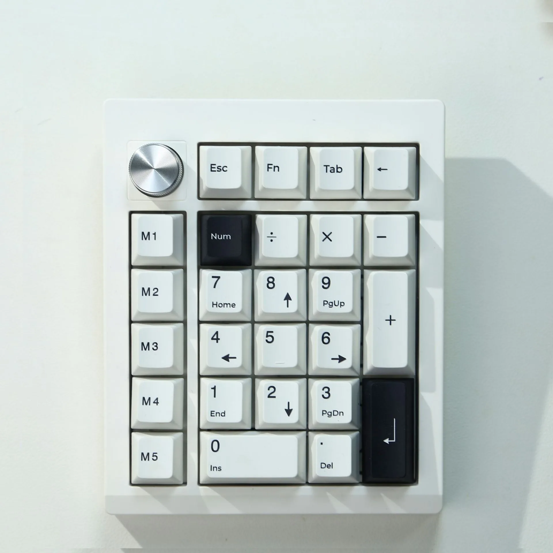 Zuoya-GMK26 Teclado Mecânico Numpad, Teclado Numérico Modo 3, Hot Swappable,RGB Backlit, Estrutura de Junta, Suporta QMK VIA