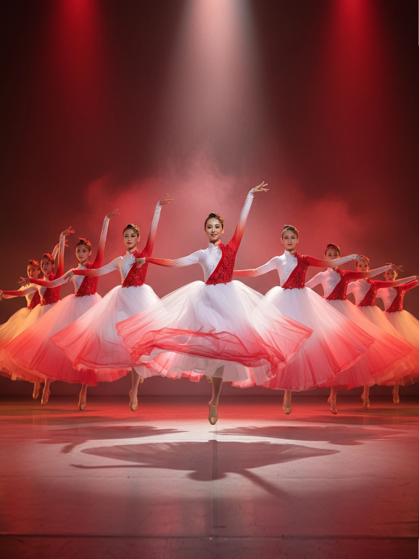 

Modern Dance Performance Costume Big Skirt Opening Dance Spring Festival Lighting Modern Year Women's Traditional Costume