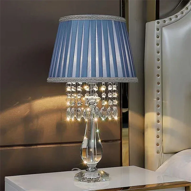 CEDRIC  Contemporary Crystal Table Lamp Luxurious Living Room Bedroom Study LED Originality Bedside Desk Light