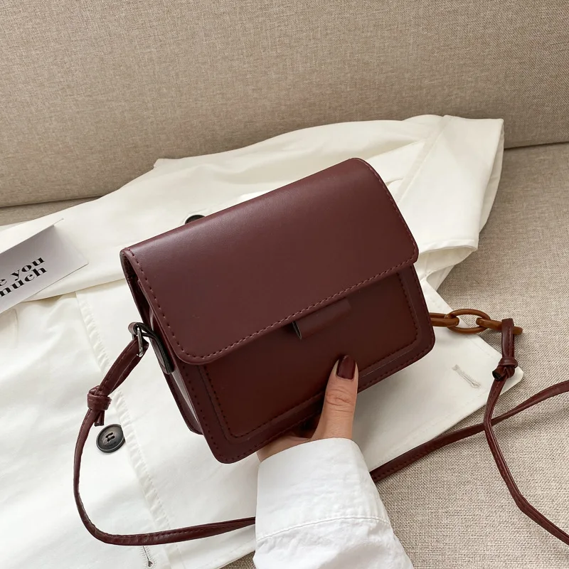 Fashion Small Square Bag 2022 New Popular Retro Mini Handbag Luxury Flap Shoulder Messenger Bag Female Casual Crossbody Bags