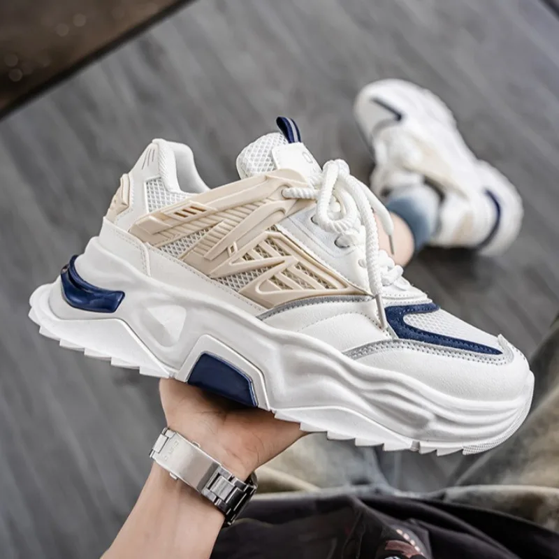 

Повседневные универсальные кроссовки 2025 трендовые мужские туфли Old Dad, дизайнерская дышащая износостойкая спортивная обувь для бега на мягкой подошве Tenis