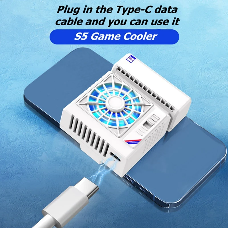 Mobile Phone Cooling Fan Semiconductor PUBG Game Cooler Radiator Air Conditioner Heat Sink For IOS Android Cooling Fan Durable