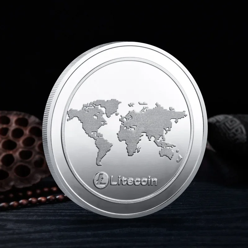 Litecoin Collectible Souvenir Coin Litecoin Physical Crypto Creative Gift Golden Plated Commemorative Coins