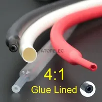 2M Diameter 4/6/8mm 4:1 Glue Lined Adhesive Heat Shrink Tube Dual Wall Waterproof Wrap Wire Cable Sleeve Sheath