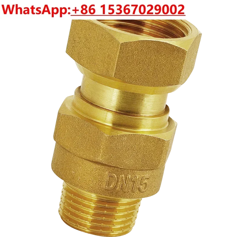2PCS Household tap water check valve All copper 4/ 6 points water pipe anti-backflow check valve 15mm water meter front check
