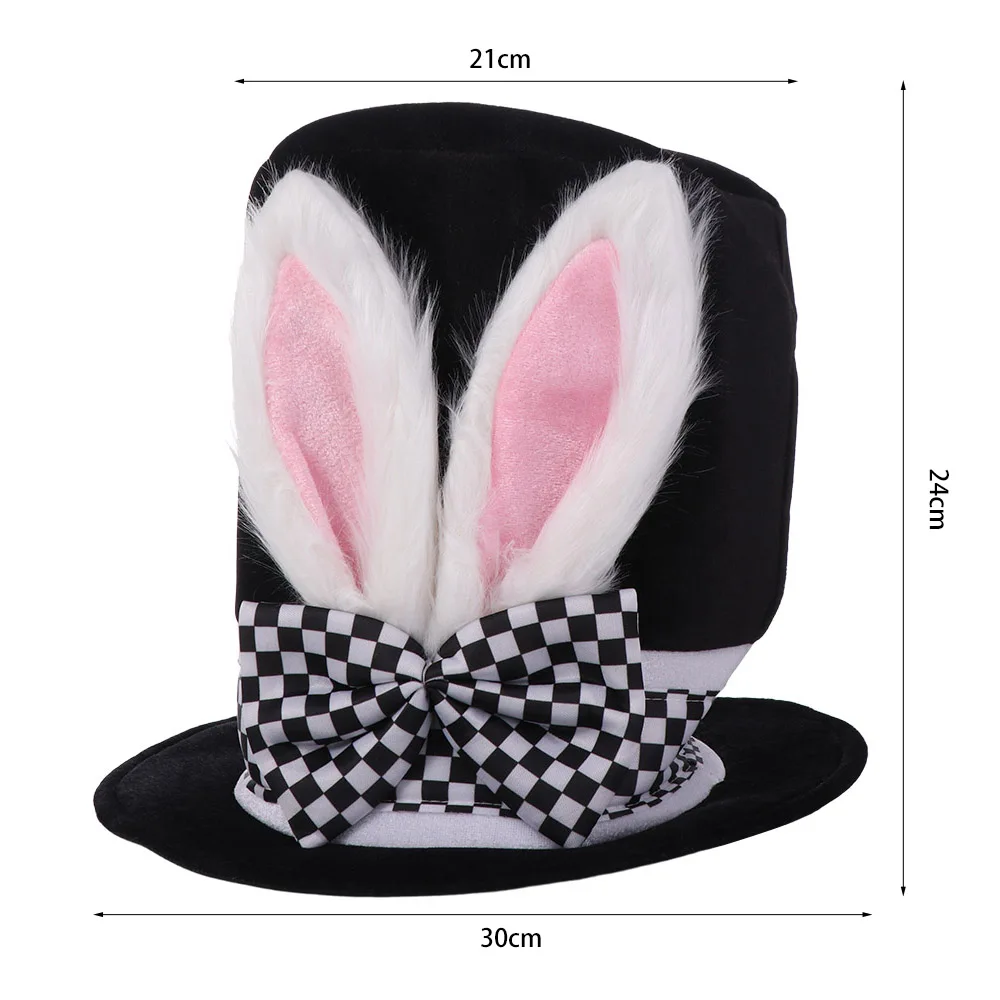 

Повседневный реалистичный пасхальный кролик, реквизит для косплея, вечерние бархатные шапки с кроличьими ушками, забавное представление, собственность