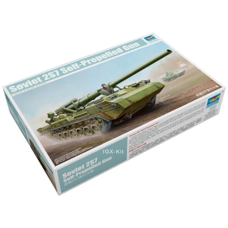 

Trumpeter 05593 1/35 Scale Soviet 2S7 SPG self-propelled Gun Artillery Military Assembly Plastic Toy Craft Model Building Kit