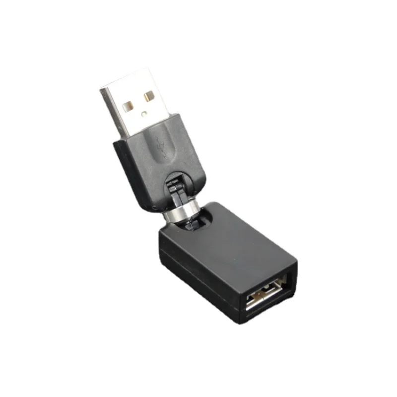 Torsion Angle USB Adapter Converter, macho para fêmea Bending Interface, 360 graus de rotação livre, flexível