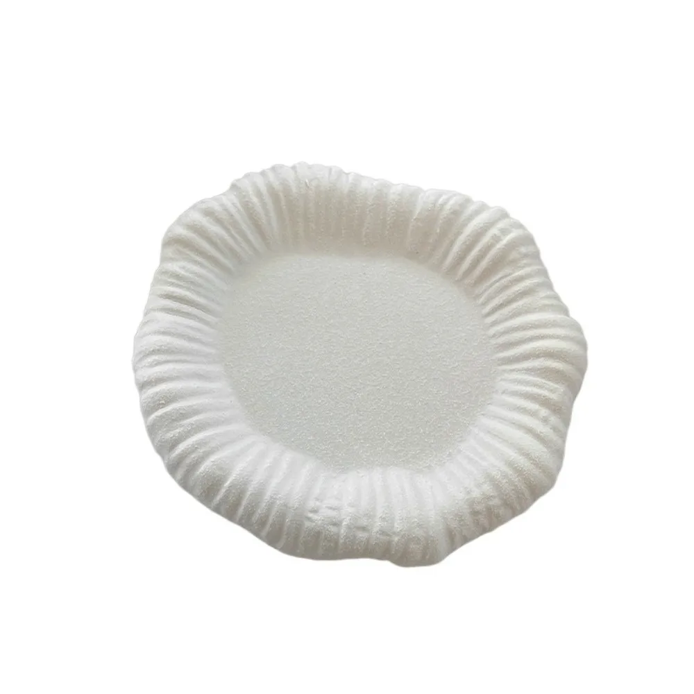 

Desktop Ornament Ceramic Jewelry Storage Tray Creative Portable Jewelry Display Rack Artistic Multi-Function Storage Plate Key