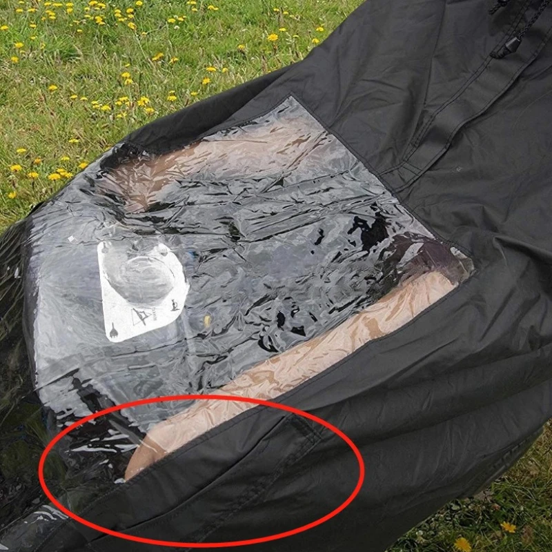 العالمي المسنين التنقل سكوتر مقاوم للماء المعطف كرسي متحرك مقنعين الدراجة معطف واق من المطر المطر Ebike غطاء ملابس ضد المطر الدراجات الكهربائية #5