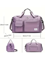 UNIXINU Carry On Travel Bag Large Capacity Weekender Overnight Duffle Bags with Shoe Compartment Sports Fitness Bags for Women 3