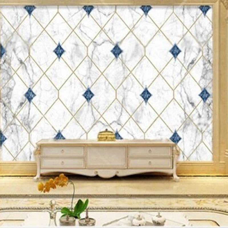 

Modern and elegant collage and Mosaic marble TV sofa luxurious home decoration background wall paper