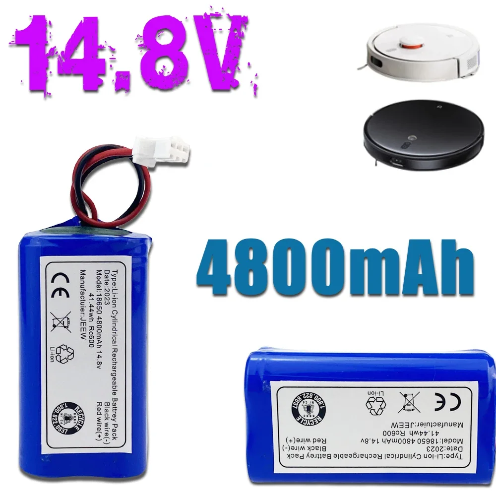 

4800mAh 14.8V Xiaomi Original Li-Ion Battery for Xiaomi G1 MI Robot Vacuum Mop Essential MJSTG1 Robot Vacuum Cleaner Accessories