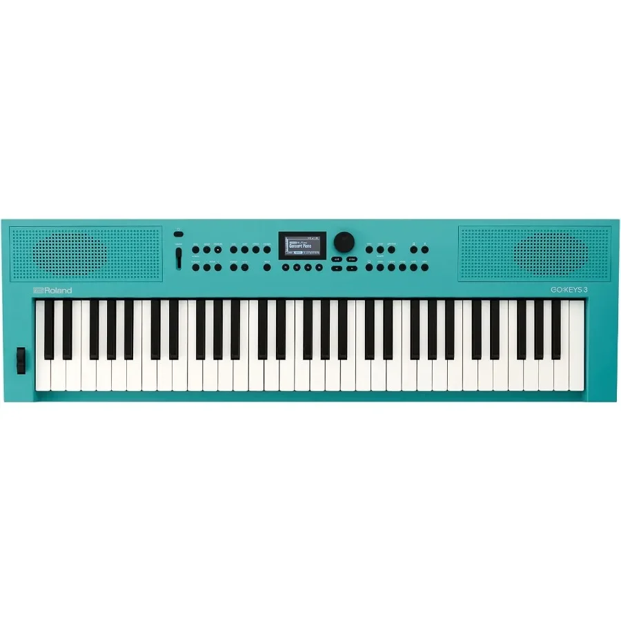 Roland GO:KEYS 3 Teclado de creación musical con teclas de 61 notas Altavoces estéreo integrados y soporte MIDI de audio Bluetooth para Seamle