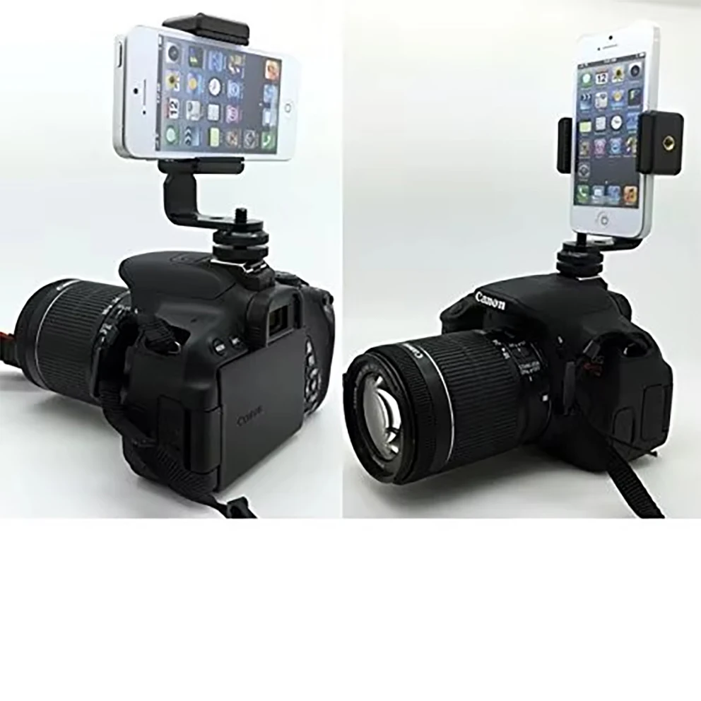 DSLR الحذاء الساخن فلاش كاميرا الهاتف الذكي تسجيل مباشر جبل ث/360 دوران الإبهام المسمار لابل آيفون XR XS MAX X 8 7 6s Plus