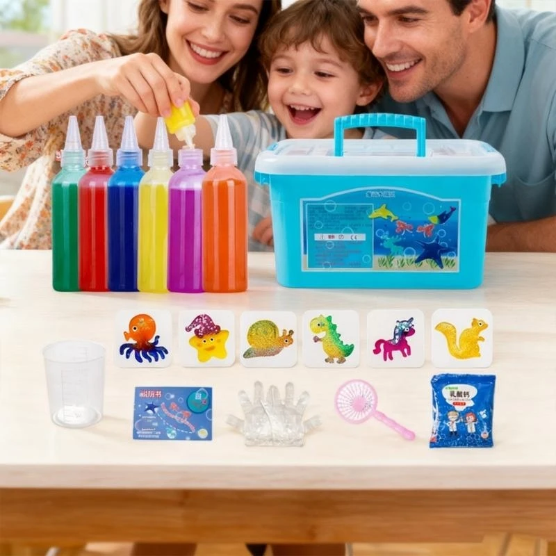 ของเล่นเจลน้ำ Magicking พร้อม DIY Assembly เอฟเฟกต์การเปลี่ยนสีเป็นมิตรกับสิ่งแวดล้อมการออกแบบการจัดเก็บขนาดกะทัดรัด 15UB