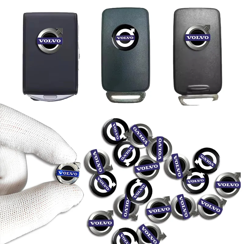 

14MM Car Key Sticker Emblem Decoration Accessories For Volvo XC90 V90 V60 XC60 V40 EC40 EX40 S80 S60 S90 C40 XC40 V70 XC70 C30