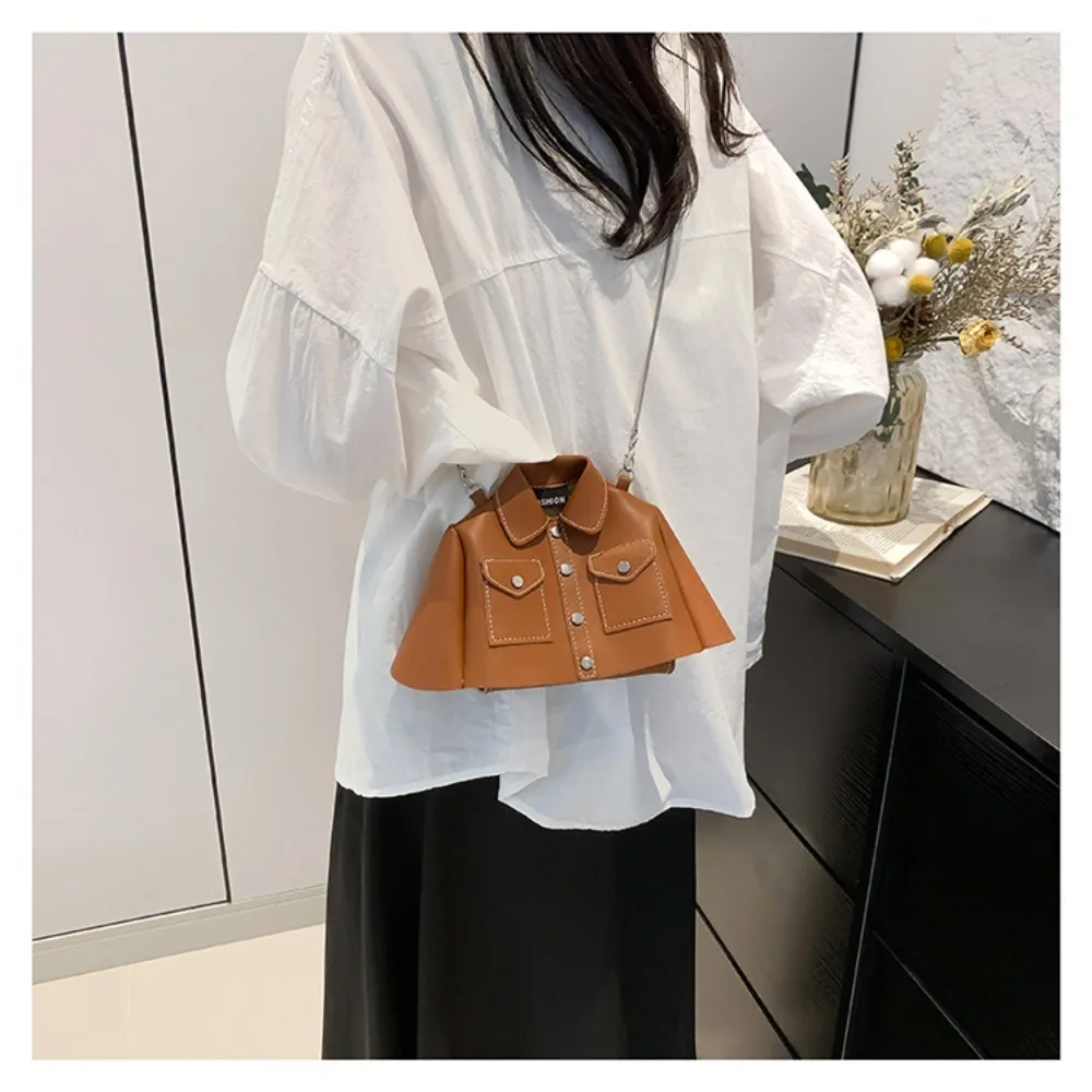 

Hot Sale Collar Shape Shoulder Bag Trendy Large Capacity Underarm Bag Unique Casual Bucket Bag Lady