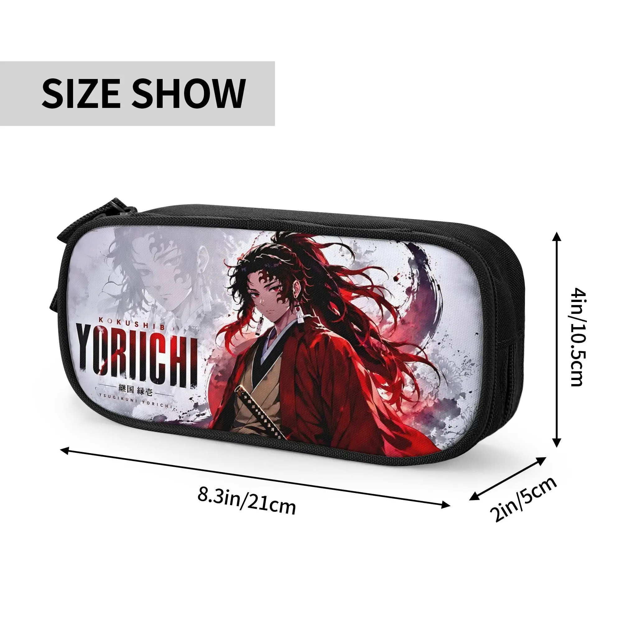 Custom Demon Slayer Large Capacity Bags for Child  School Pencil Bag for Boys Gilrs Kids