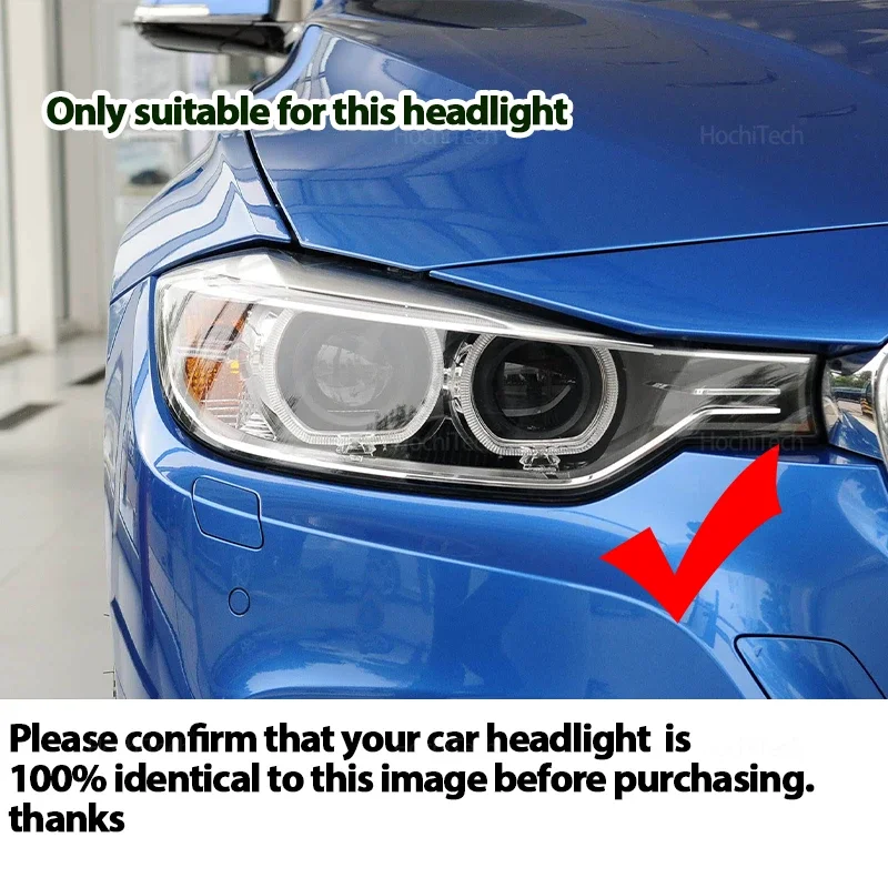 Yellow LED 63117398766  Insert DRL Daytime Running Light Board Angel Eyes for BMW 3 Series F30 F31 F34 Xenon Headlight 2013-2015