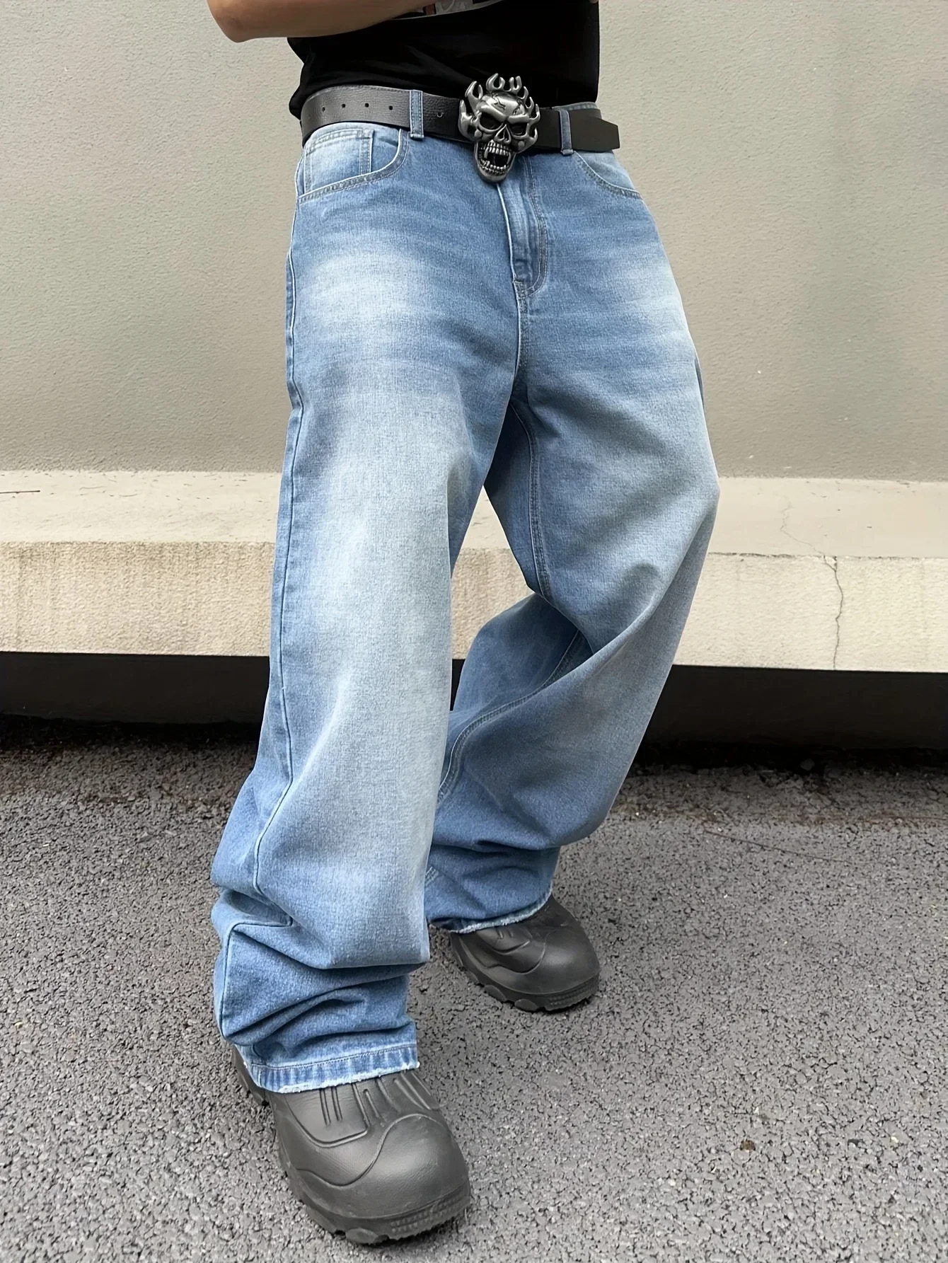 

Men'S Stylish Wide-Leg Denim Jeans - Loose Fit, Perfect for Casual Weekends, Casual Jeans|Stylish Wideleg Jeans y2k streetwear
