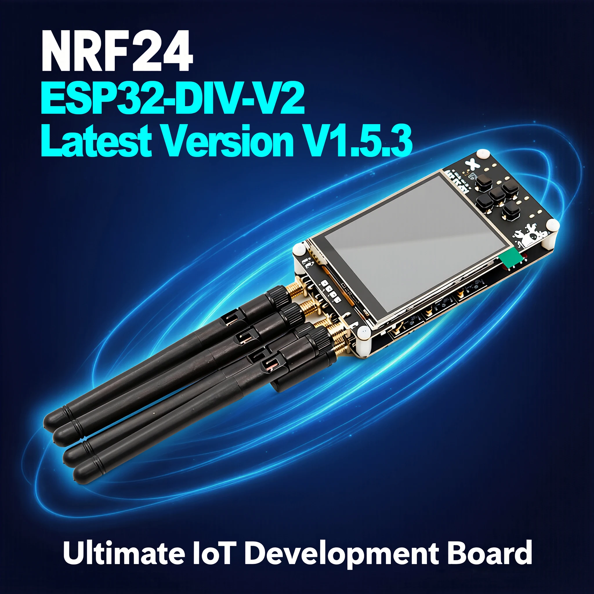 

Latest ESP32DIV V2 Upgrade Kit with Enhanced Antenna, NRF24 CC1101 IoT Development,Wifi,Bluetooth,Signal,SubGHz,Flipper Zero