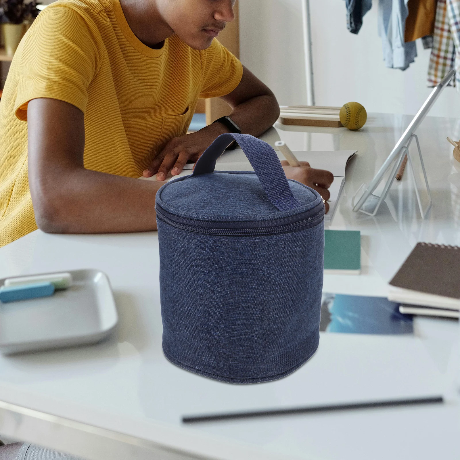 

Insulated Lunch Bag For Adults Thermal Bucket Container Portable Food Carrier Work Travel Outdoor Women Lightweight Tote Box