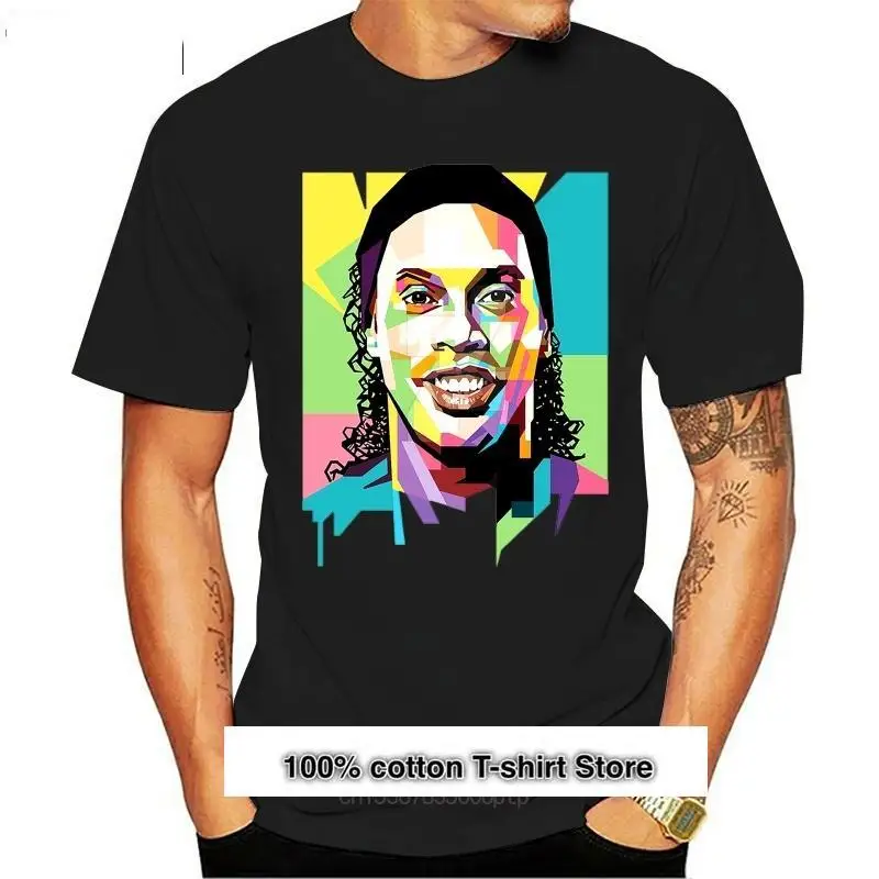 Camiseta Wpap Ronaldinho, la mejor calidad, 100% algodón, 033495