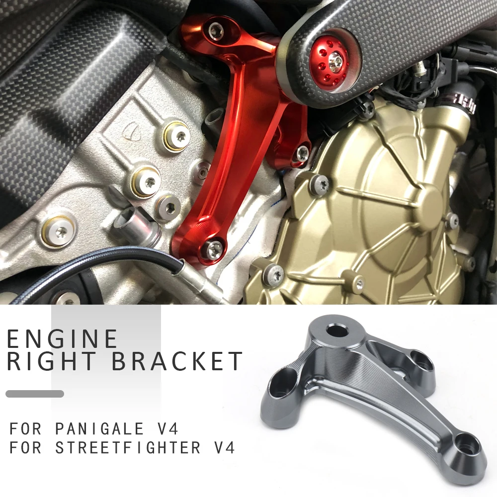 Motorcycle For DUCATI STREETFIGHTER Streetfighter V4 PANIGALE Panigale V4 New Engine Right Upper Aluminum Bracket