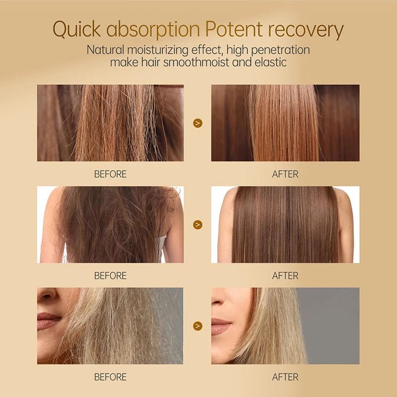 PURC Keratin Straightening Hair Mask Smoothing Hair Treatment Anti-Frizz Repair Damaged Hair Care Products