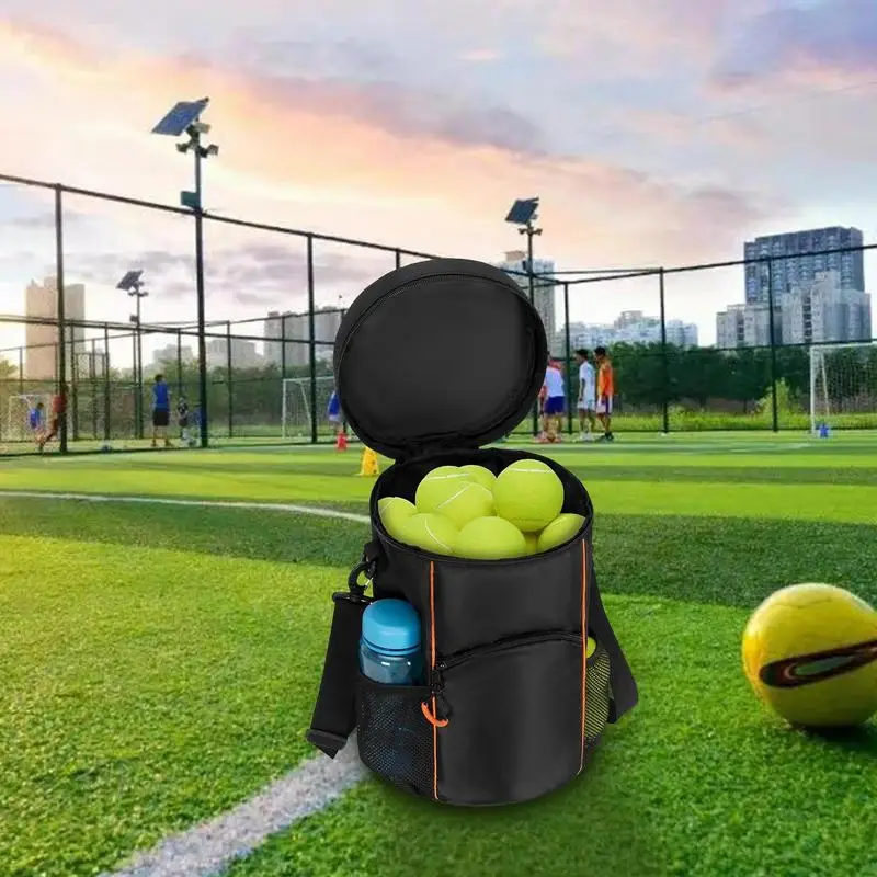 Waterproof Balls Shoulder Bag Multi Pocket Balls Holder Equipment Waterproof Walking Shoulder Bag With Adjustable Shoulder Strap