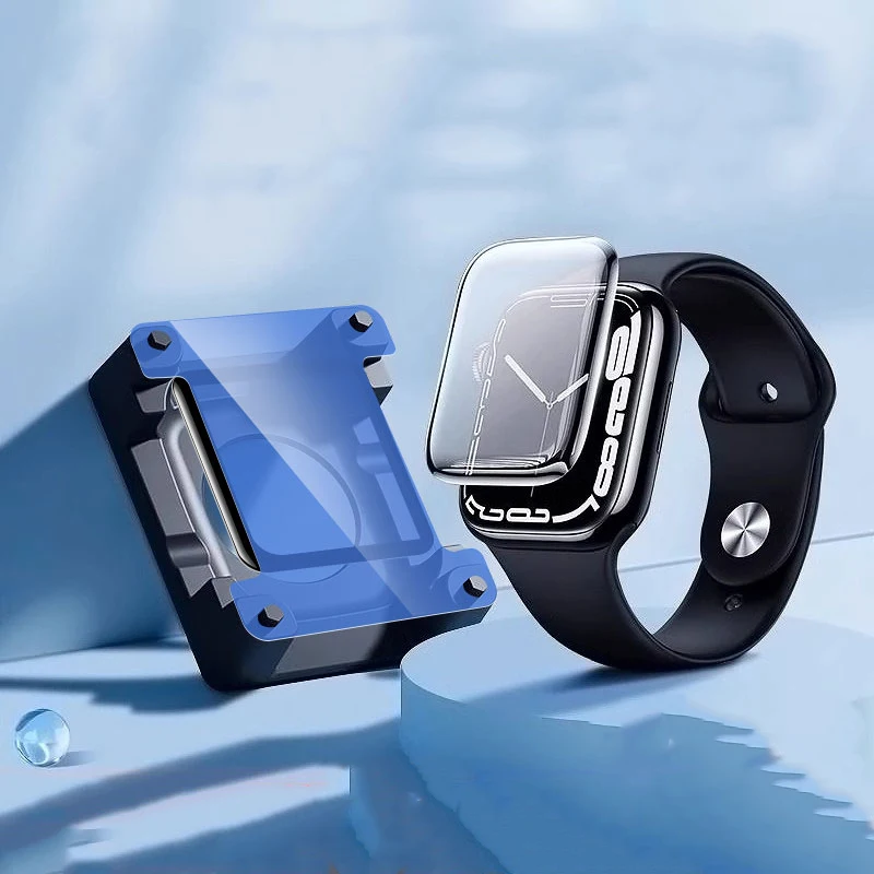 ติดตั้งฟิล์มกันรอยหน้าจอสำหรับ Apple Watch Series 10 9-8-7-6 5 Se ultra-2 49 มม. 41 45 มม. 40 44 มม. (ไม่ใช่กระจกนิรภัย)