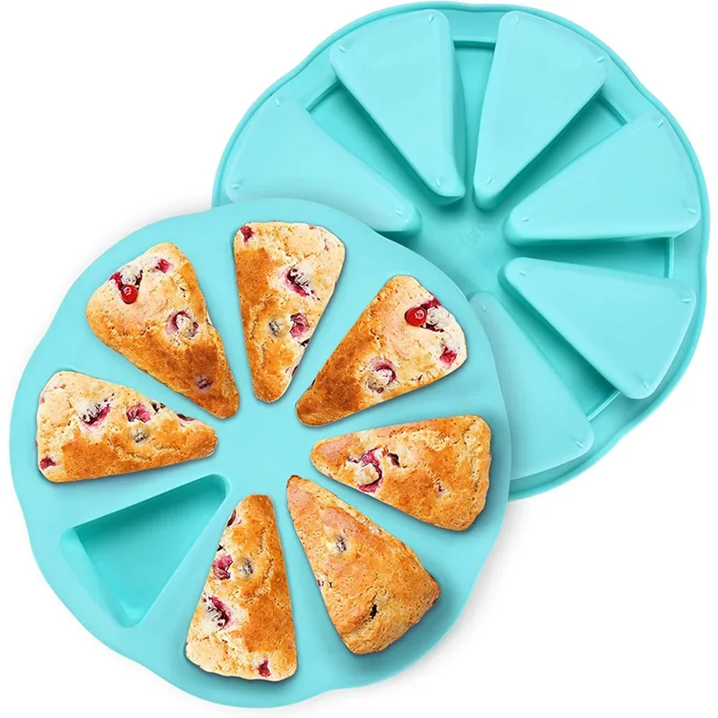 

1pcs Silicone Scone Pan- Silicone Cake Molds for Baking Triangle Shaped Mold Mini Non-stick Scone Pan for Baking Delicious Cakes