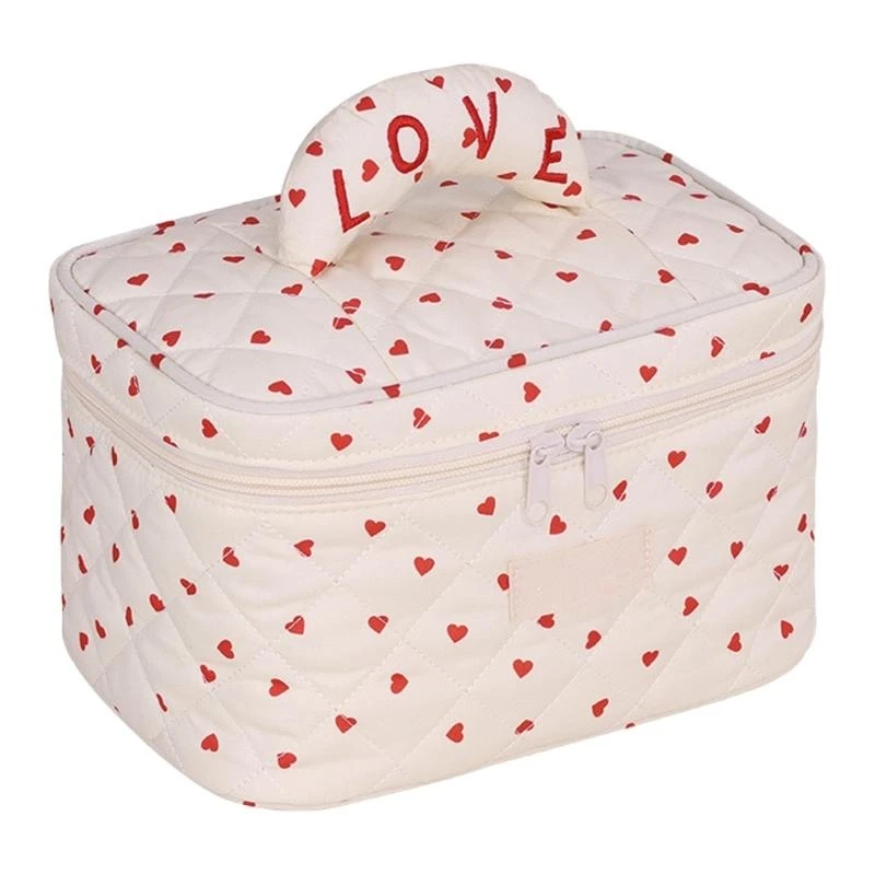 Large Capacity Makeup Bag Travel Toiletry Bag Quilted Cosmetic Bag Wash Bag