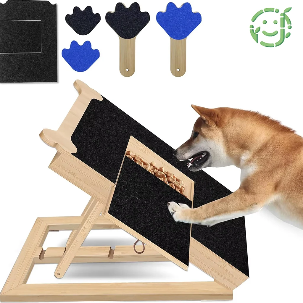 

360 Anti-Slipconstruction Dog Nail File Nail Grinder Self Scratcher Board Dog Scratch Pad With Treat Box for Dog