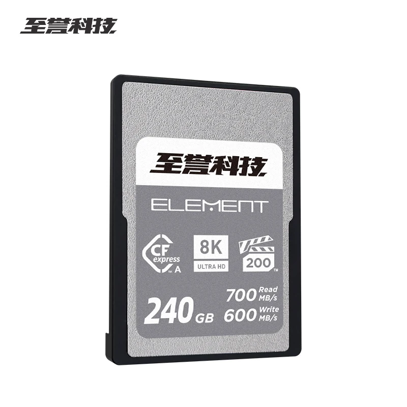 Exascend Cfexpress TYPE-A tarjeta elemento 8K ULTRA HD VPG200 tarjeta de memoria Flash 240GB lectura Max 700 Mb/s tarjeta CFeA para cámara