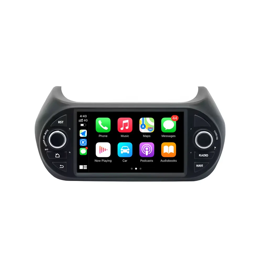Autoradio Multimedia Video Player For Fiat Fiorino Qubo Citroen Nemo Peugeot Bipper 2008-2017 CarPlay GPS Navi DSP Stereo - afbeelding 2