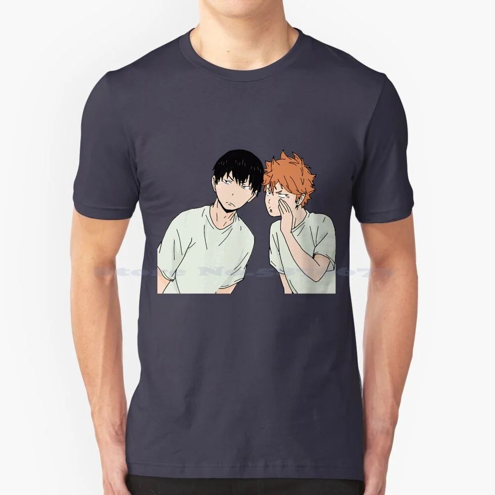 Hinata And Kageyama V2 T Shirt 100% Cotton Tee Hinatay Shoyo Hinata Shoyou Haikyu Products Kagehina Karasuno Products Cute