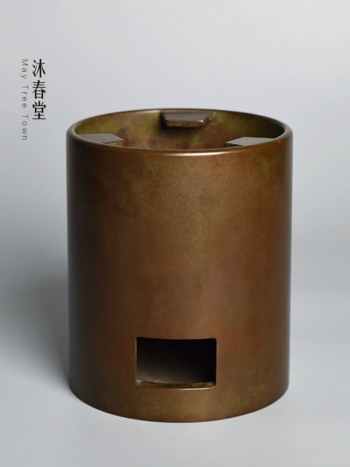 

Large Size Copper Tea Stove Thiened Precision Copper Art Charcoal ill mat Tea Ceremony Tea Brewing Apparatus Jade ...