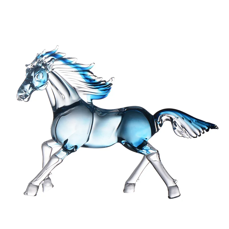 

Horse to success, light luxury high-end glazed ornaments, living room housewarming gifts, entrance decoration handicrafts