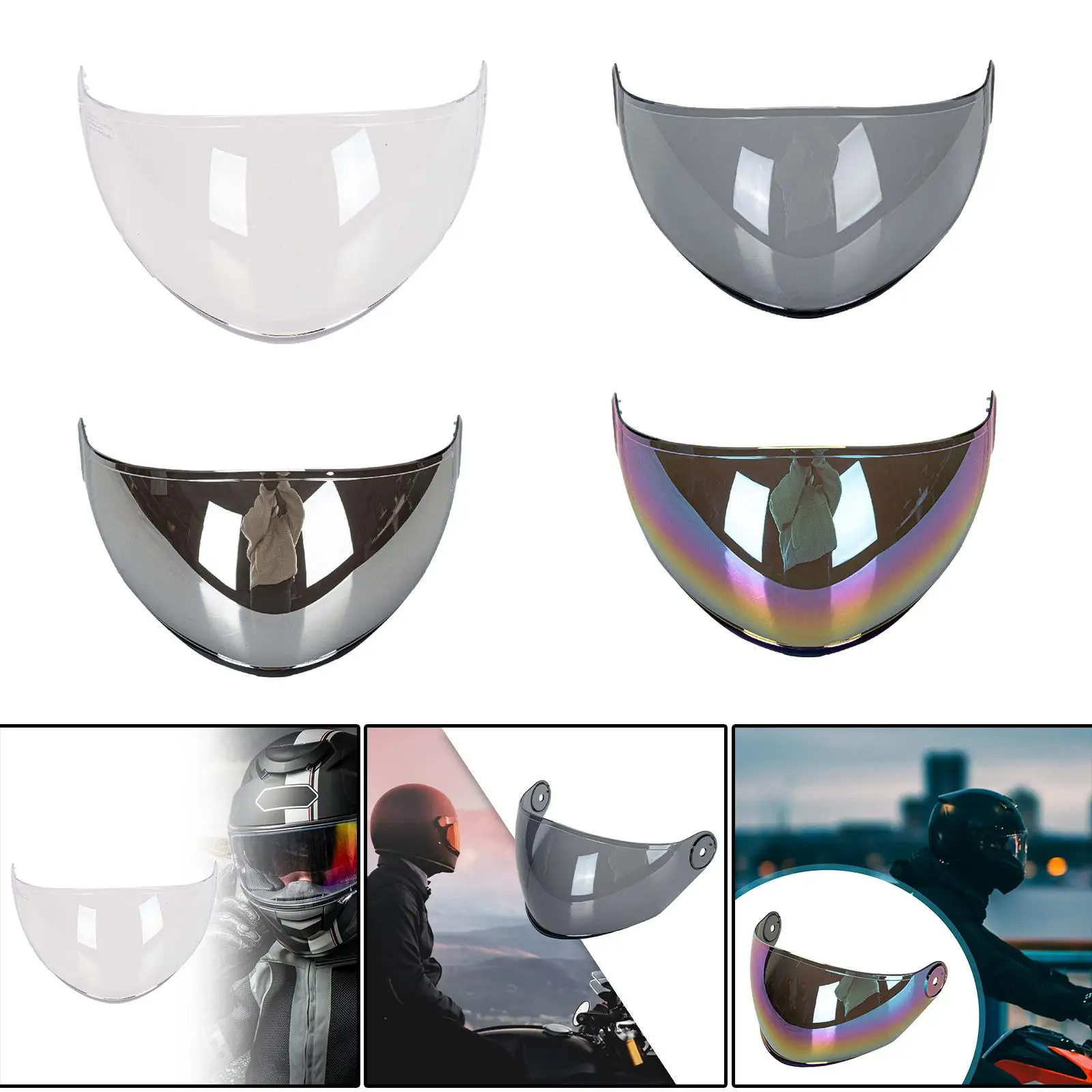 Helmet Visor Durable Helmet Accessories Motorcycle Accessories for Axxis Square Spare Parts Easy Install Direct Replacement