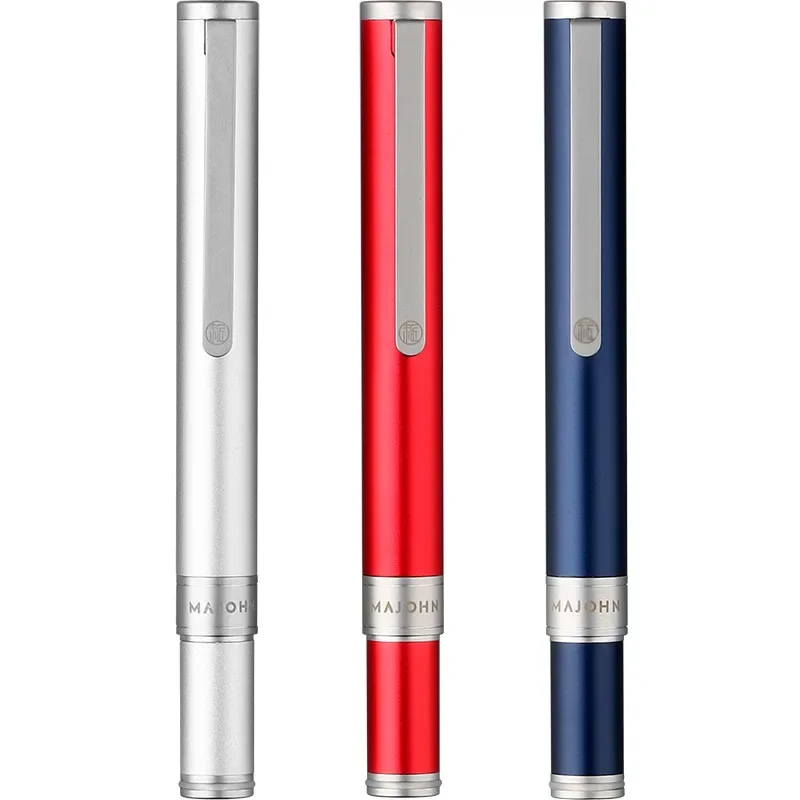 Majohn N1 Mini Short Fountain Pen Portable  Extra Smooth Aluminum Alloy Pen F 0.5mm/EF 0.38mm Nib For Office Business Stationery